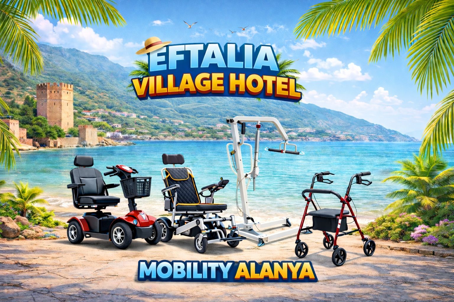 Mobility scooter rental at Eftalia Village Hotel Alanya